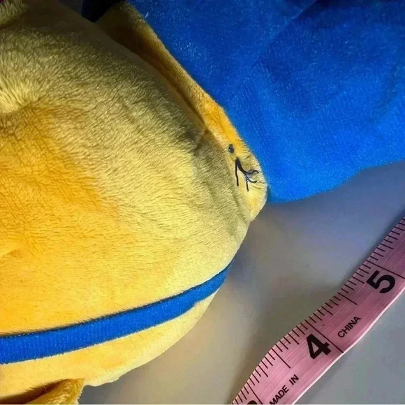 Disney Winnie the Pooh Plush Super Hero 14" Floppy Toy Bear Lovey Blue Eye Mask - Picture 4 of 6